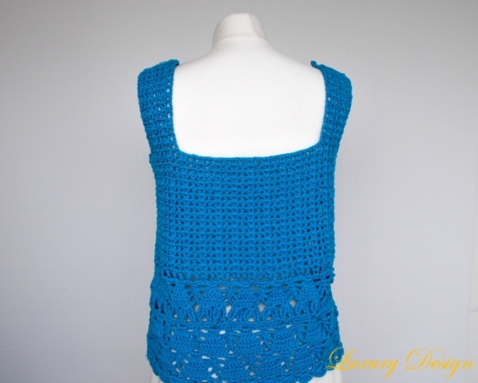 Häkelanleitung Shirt/Top unisize Luxury Design No.73