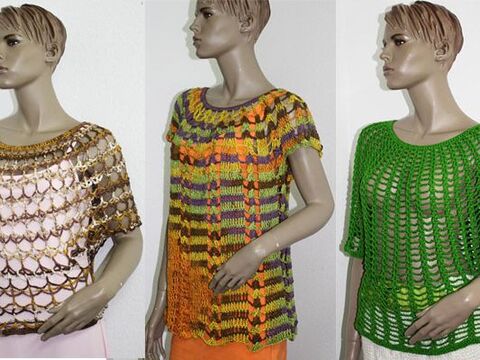 Häkelanleitung 3 Shirts zum Preis von 2