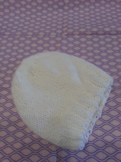 Strickanleitung Babymütze bis 6 Monate- für Jungen und Mädchen tragbar