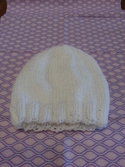 Strickanleitung Babymütze bis 6 Monate- für Jungen und Mädchen tragbar