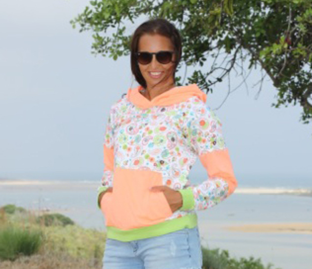 Hedis sweatshirt / hoody pattern, sizes 158 – 42 (Kids M – women´s M/L)