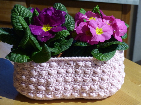 Ovaler Korb "Muschel" Häkelanleitung