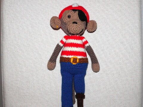 Häkelanleitung Piratenaffe 