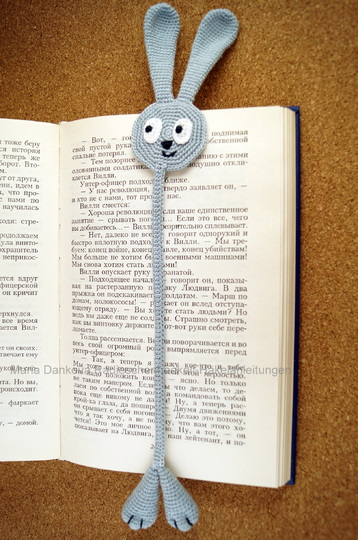 Lesezeichen Lesehase Häkelanleitung