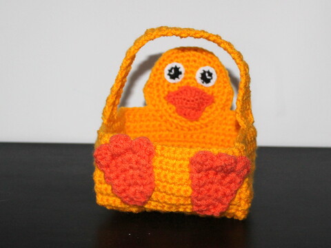chick basket  crochet pattern