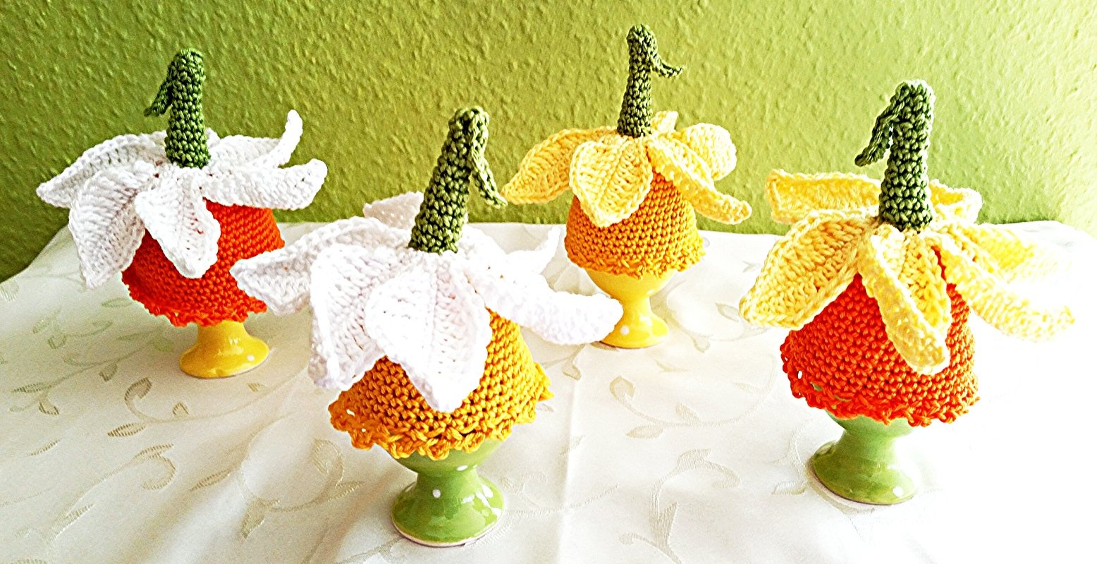 Egg Cozy "Daffodil" - Crochet Pattern