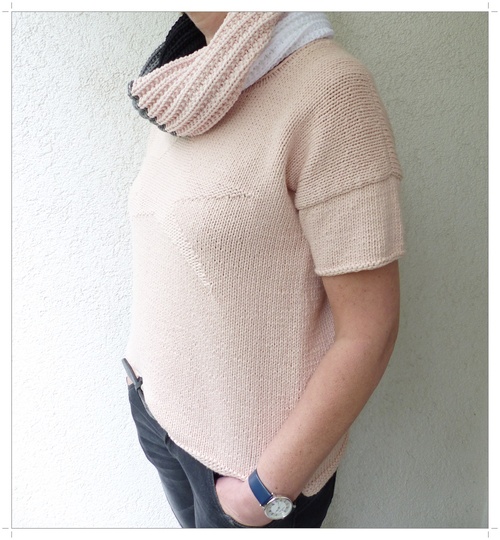 Pulli im Casual-Style mit Sternen; Strickanleitung Größe S - XXXL