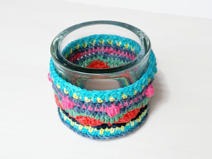 Crochet Pattern - Colorful Lantern, home decoration, gift idea