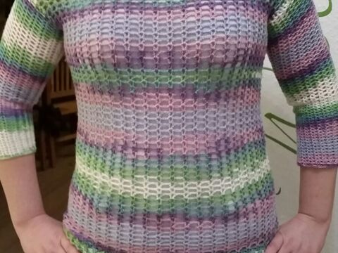 Luftig leichten Pulli häkeln - schnell und einfach 