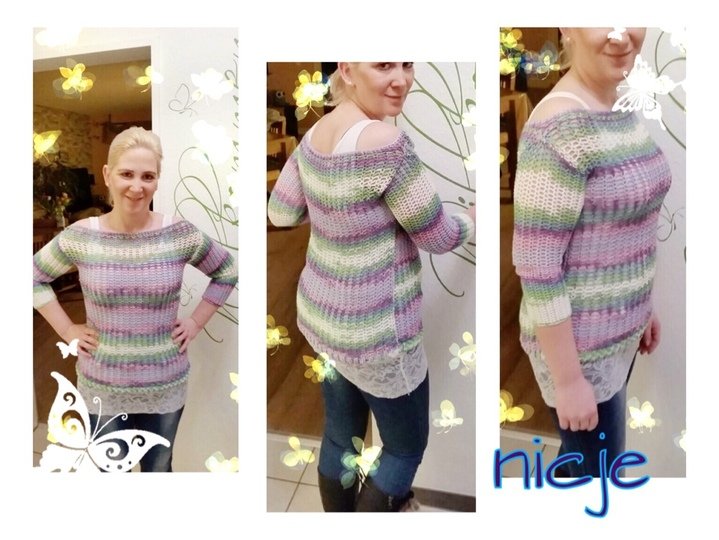 Luftig leichten Pulli häkeln - schnell und einfach 