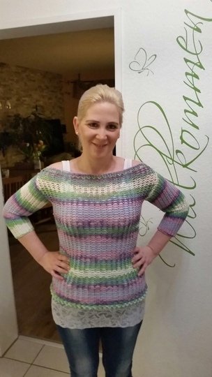 Luftig leichten Pulli häkeln - schnell und einfach 