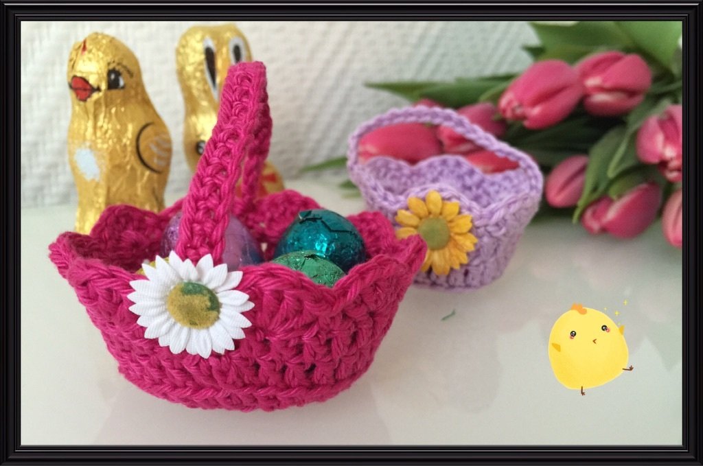 Häkelanleitung Körbchen Ostern 3 Größen