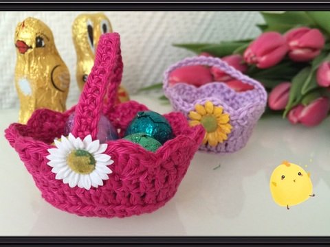 Häkelanleitung Körbchen Ostern 3 Größen