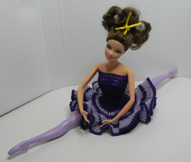 Crochet pattern for Ballerina dress for 12-inch dolls
