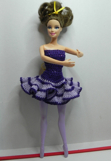 Crochet pattern for Ballerina dress for 12-inch dolls