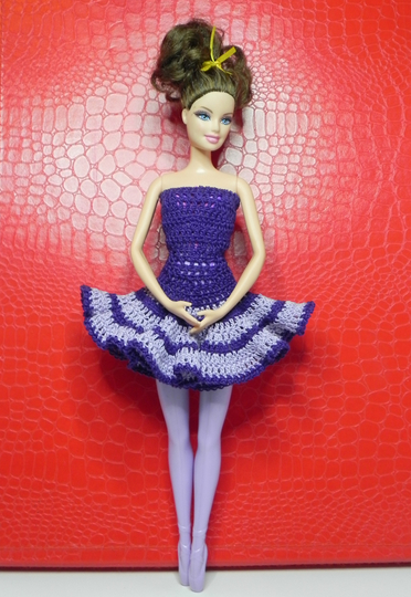 Crochet pattern for Ballerina dress for 12-inch dolls