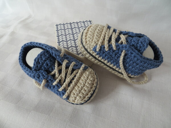 Babyschuhe Hakeln Turnschuhstyle Diy