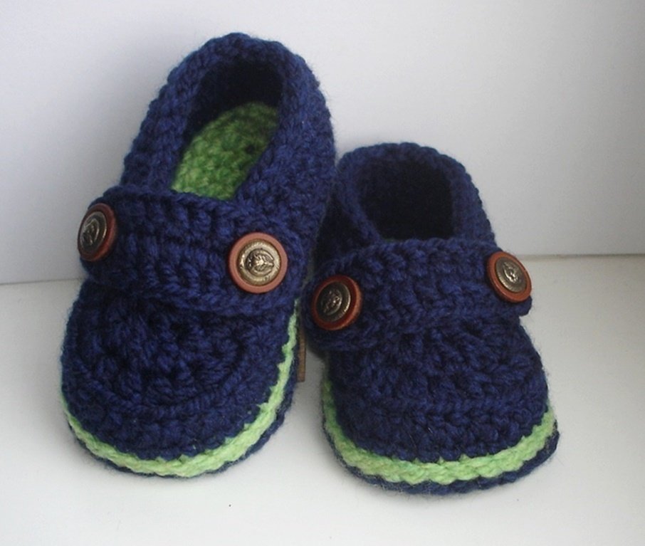 Easy Crochet Pattern Baby Loafers, Baby Booties, Crochet Booty for boy and girl, Crochet Baby Shoes