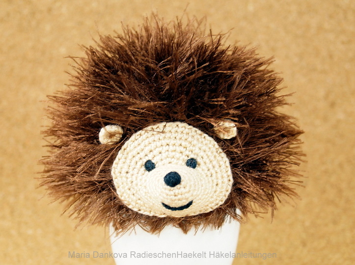 Eierwärmer Igelchen Häkelanleitung
