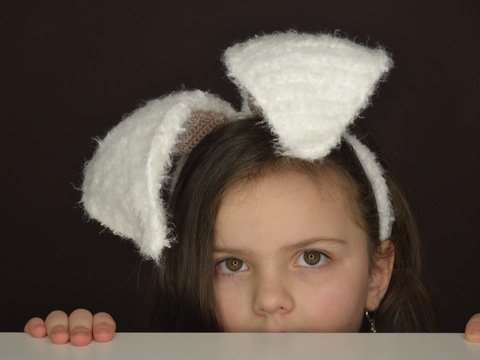 - FANNY - Hasenohren, Haarreif mit Hasenohren, Fasching oder Ostern; Fotodeko