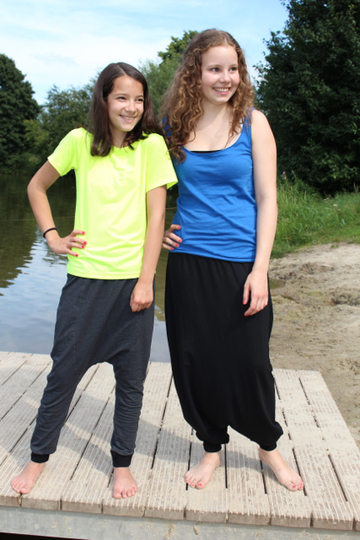 JELLAs harem pants PDF pattern & E-Book, sizes 158 – 46 (Kids M – women´s L/XL) - Instand Download