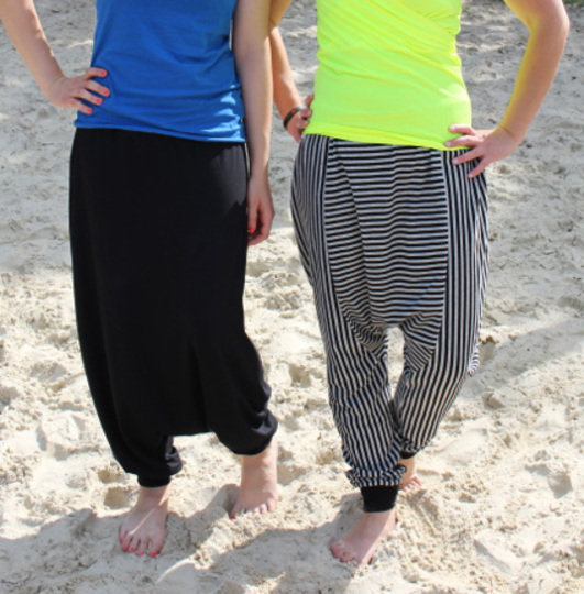 JELLAs harem pants PDF pattern & E-Book, sizes 158 – 46 (Kids M – women´s L/XL) - Instand Download
