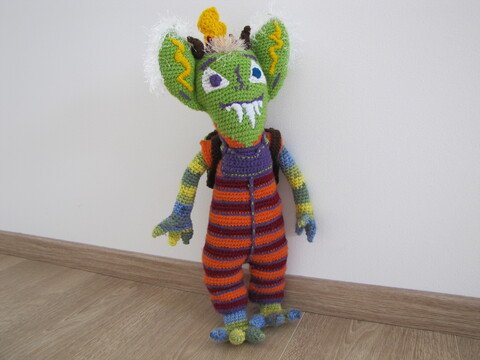 Sorgenfänger Tobib - ca. 58 cm - Häkelanleitung