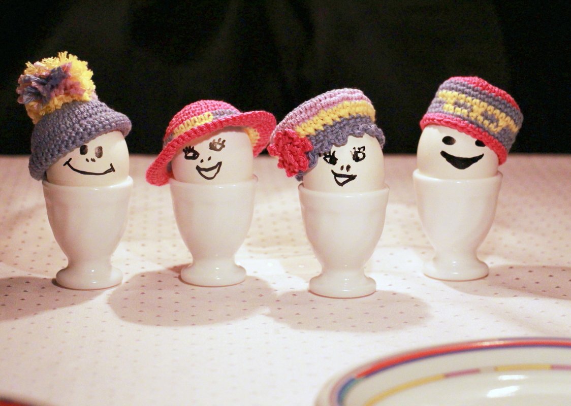 Funny egg hats - For Easter and always! Egg warmers
