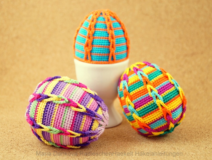 Eierwärmer und Osterei (Muster No 2) Häkelanleitung
