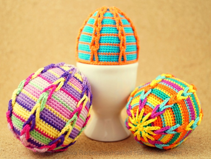 Eierwärmer und Osterei (Muster No 2) Häkelanleitung