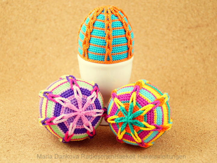 Eierwärmer und Osterei (Muster No 2) Häkelanleitung