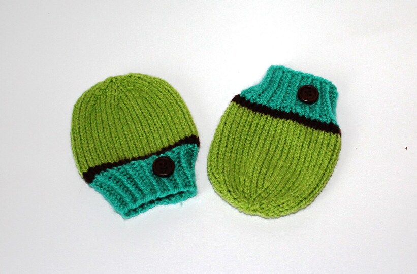 Strickanleitung Baby-Handschuhe "Leon", ca. 4 - 10 Monate