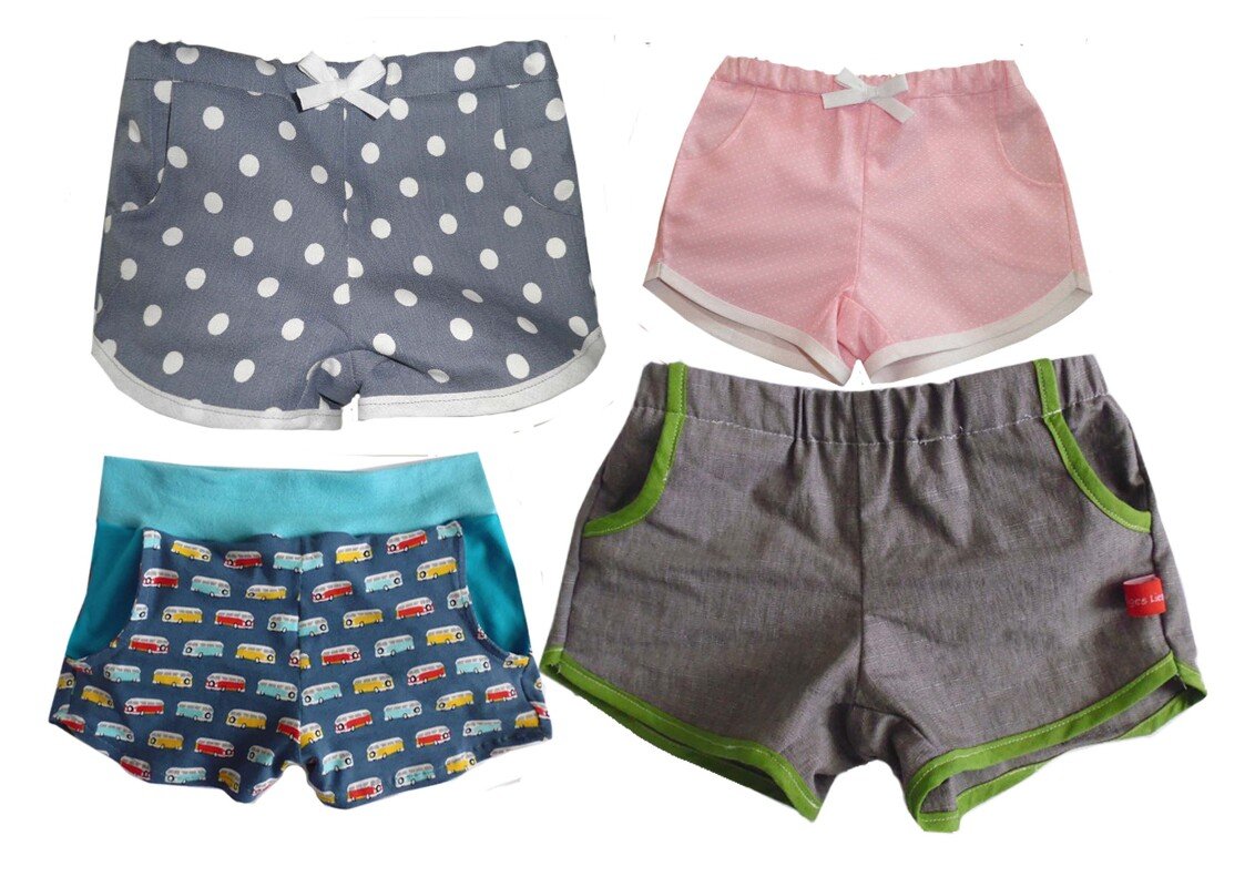 MINAs shorts PDF pattern, unisex, sizes 110-152 (5-12 yrs.) / Instant Download - Image 5
