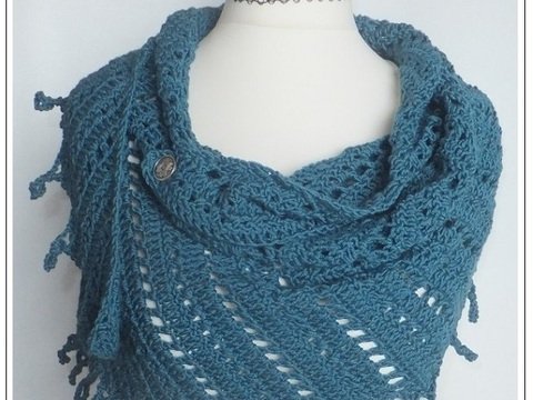 "Eyleen" verspielter Drachenschwanz / Häkelschal