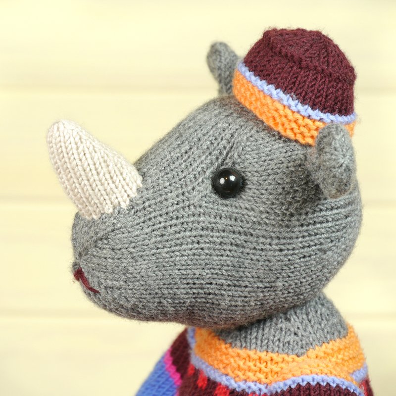 Rhino Marvin knitting pattern - Image 5