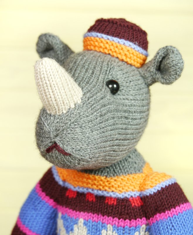Rhino Marvin knitting pattern - Image 4