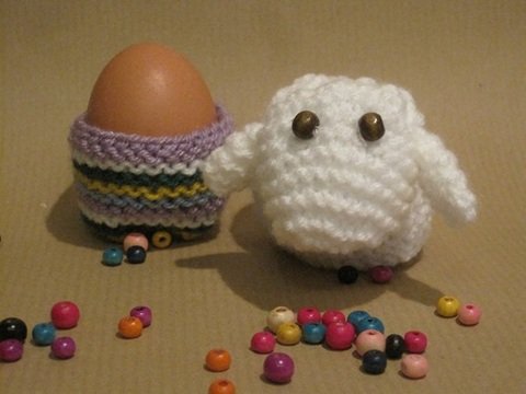 Strickanleitung Eierwärmer Schäfchen- nicht nur für Ostern