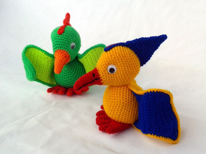 Fips der Flugsaurier, Häkelanleitung