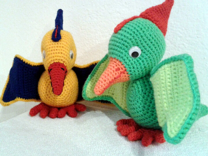 Fips der Flugsaurier, Häkelanleitung