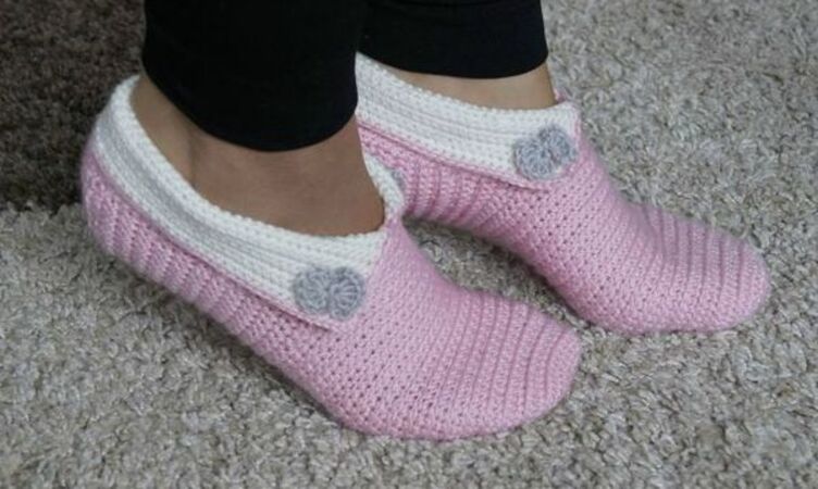 Crochet Slippers No. 3 (Size 6-13)