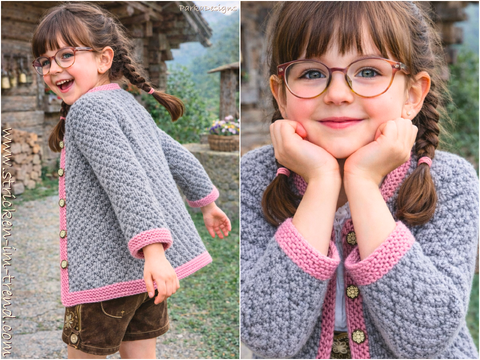 Strickanleitung für Mädchenweste | Baby AlpenChic Trachtenweste *Rhombus*
