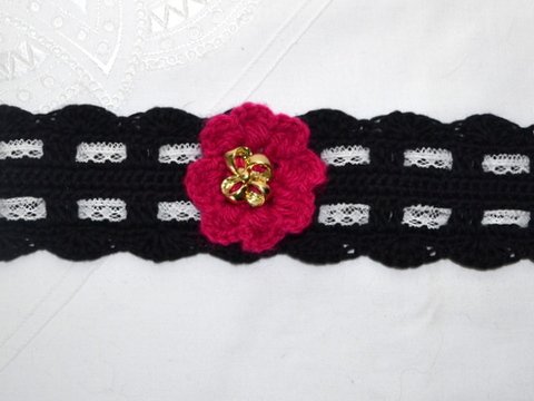Gehäkeltes Kropfband - Trachten - Romantik