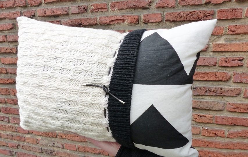 Kissenbezug, Strickanleitung 