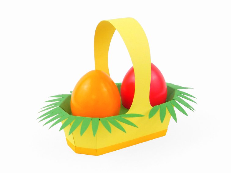 Osterkörbchen  – Bastelvorlagen mit Anleitung