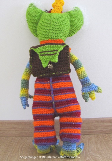 Worried Catcher Tobib - ~ 58 cm - Crochet Pattern