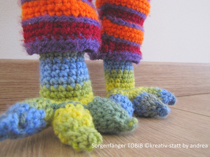 Worried Catcher Tobib - ~ 58 cm - Crochet Pattern