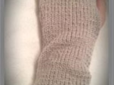 Strickanleitung Pulswärmer/ fingerlose Handschuhe- auch für Anfänger