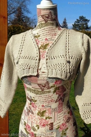 Strickanleitung für Bolero / Dirndlweste | Bolero TrachtenChic