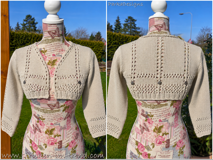 Strickanleitung für Bolero / Dirndlweste | Bolero TrachtenChic