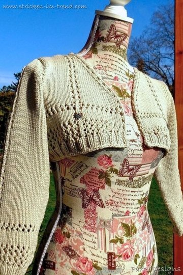 Strickanleitung für Bolero / Dirndlweste | Bolero TrachtenChic